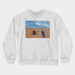 Man and his Camel Crewneck Sweatshirt